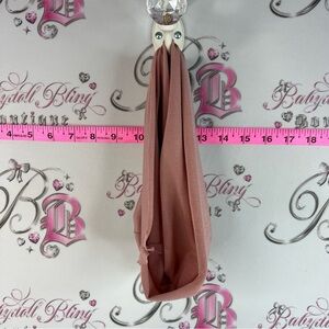 Headband large big circle style light pink stretch Mauve Dusty Rose Infinity
